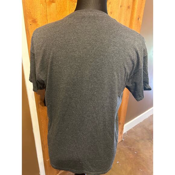 Adult Large Christmas Poop Emoji Santa Ugly T Shirt GUC - Picture 2 of 3